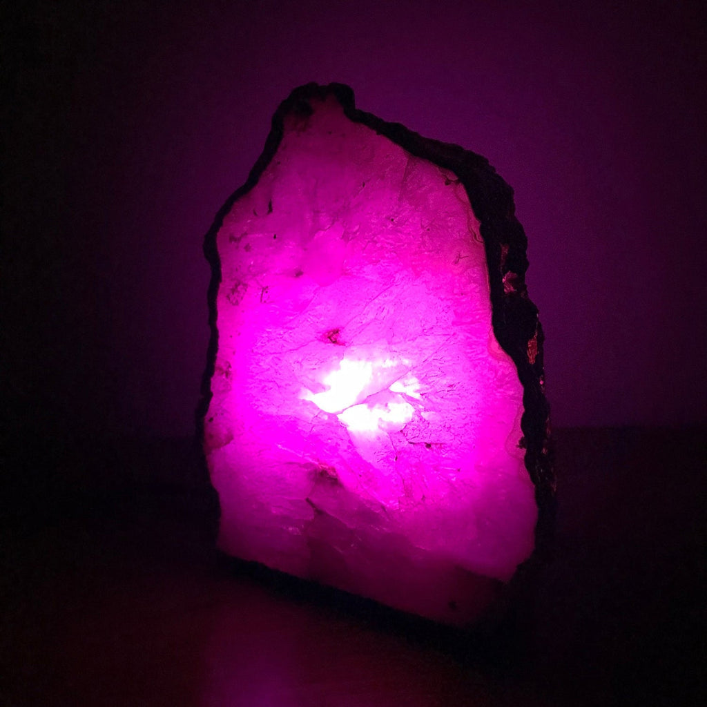Pink Agate/Gemstone/Lamp/Desk/Night Light-4