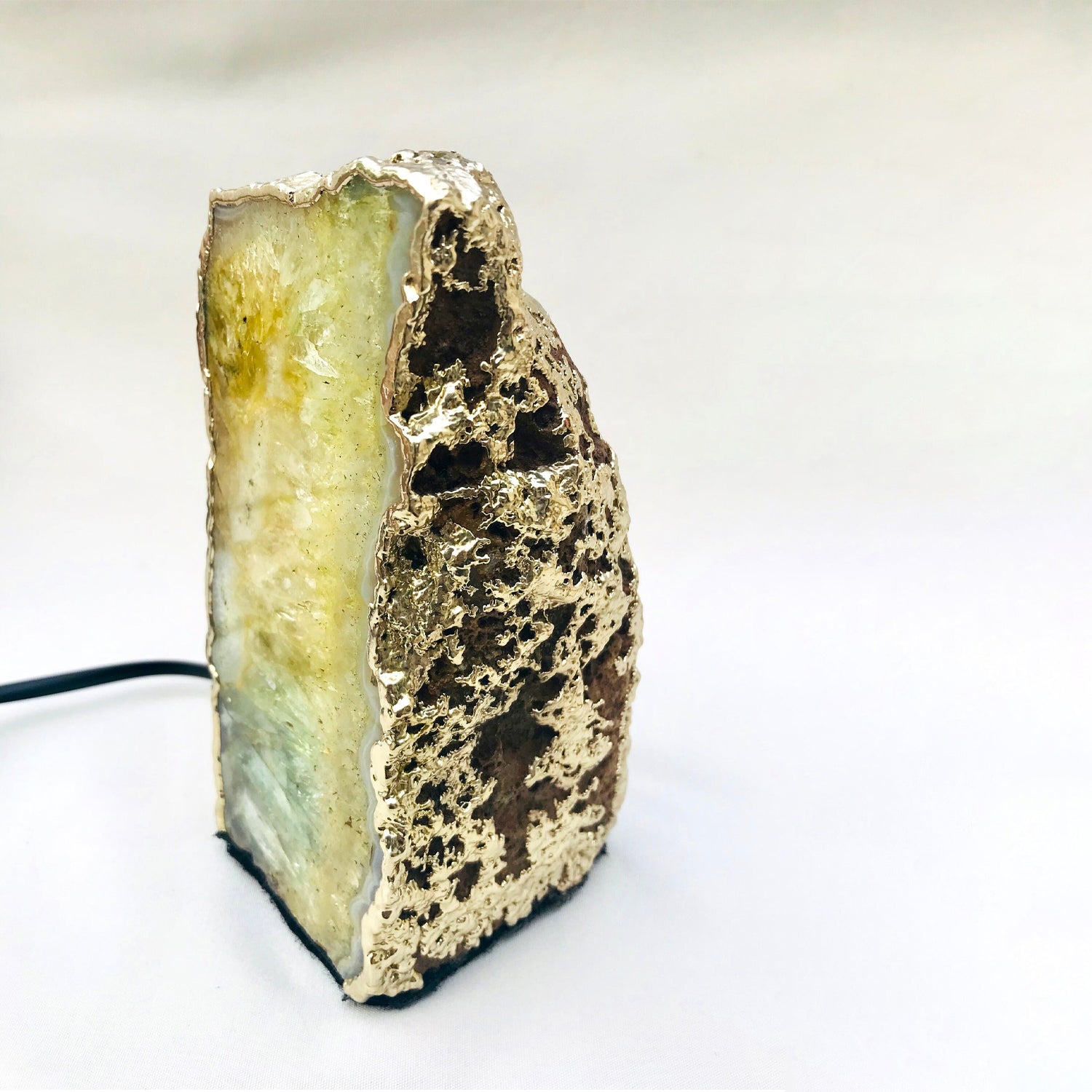 Yellow Agate/Gemstone/Lamp/Desk/Night Light-3