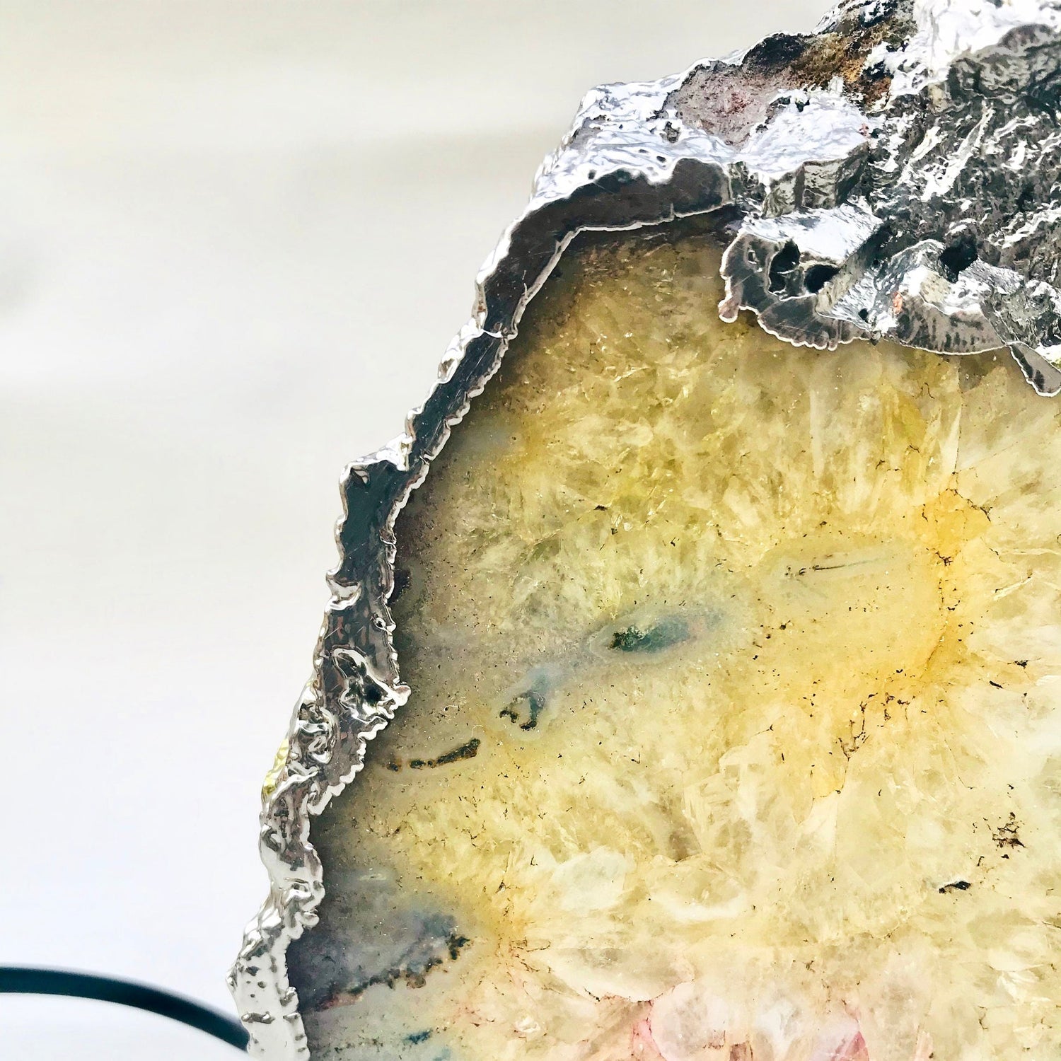 Yellow Agate/Gemstone/Lamp/Desk/Night Light-4