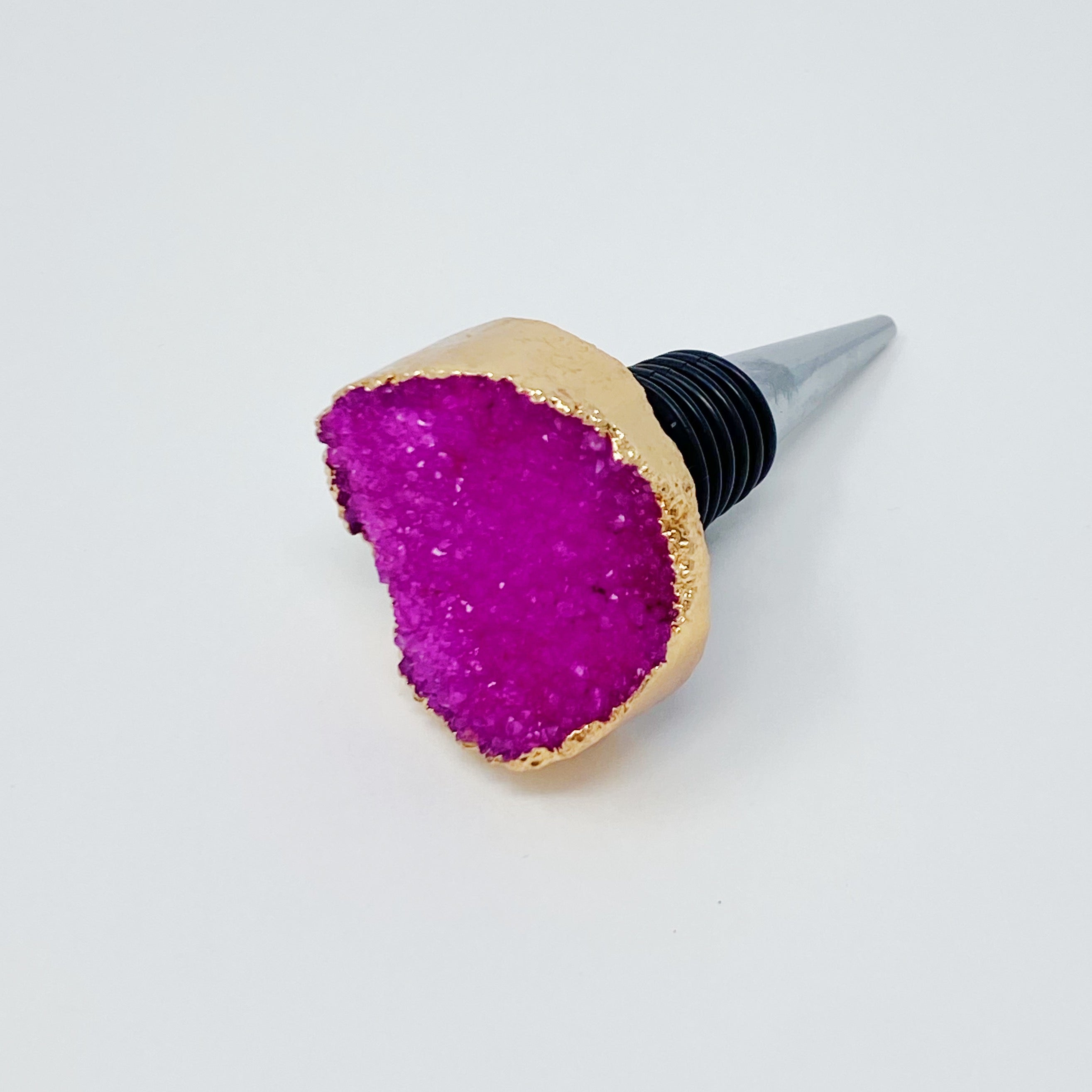 Crystal Mine Natural Stone Wine Stopper / Doğal Kristal Şarap Şişesi Tıpası