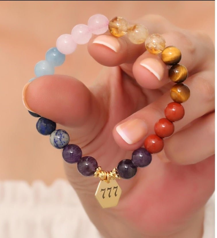 777 Sayı Sekanslı Mucize Çakra Bileklik