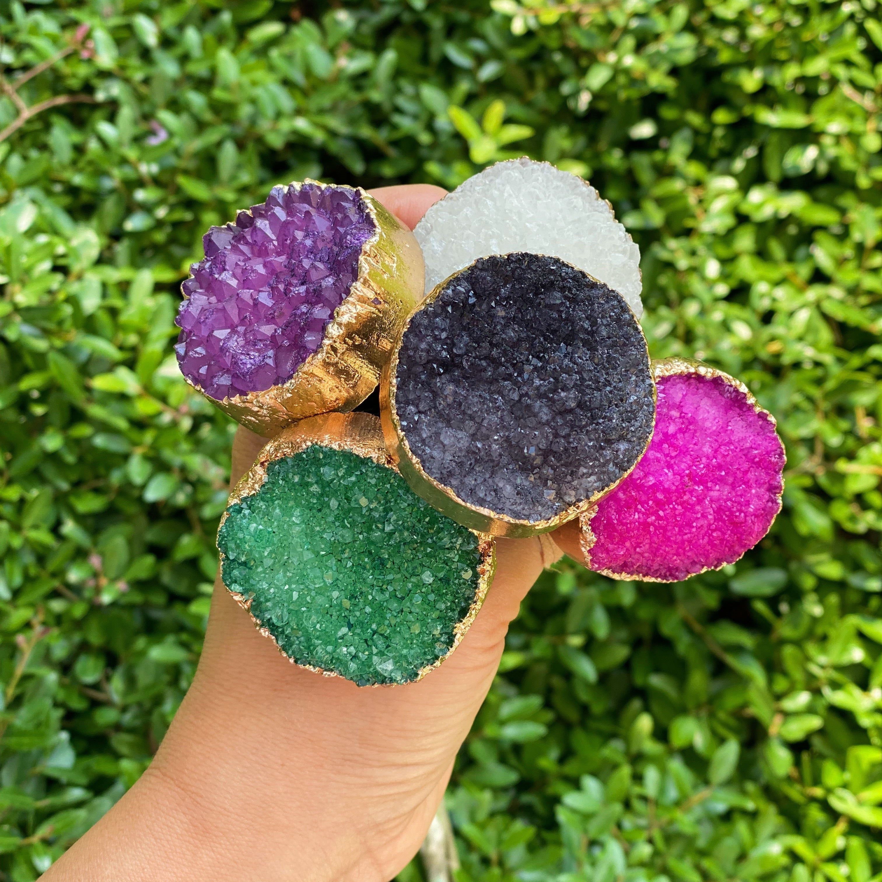 Crystal Mine Natural Stone Wine Stopper / Doğal Kristal Şarap Şişesi Tıpası