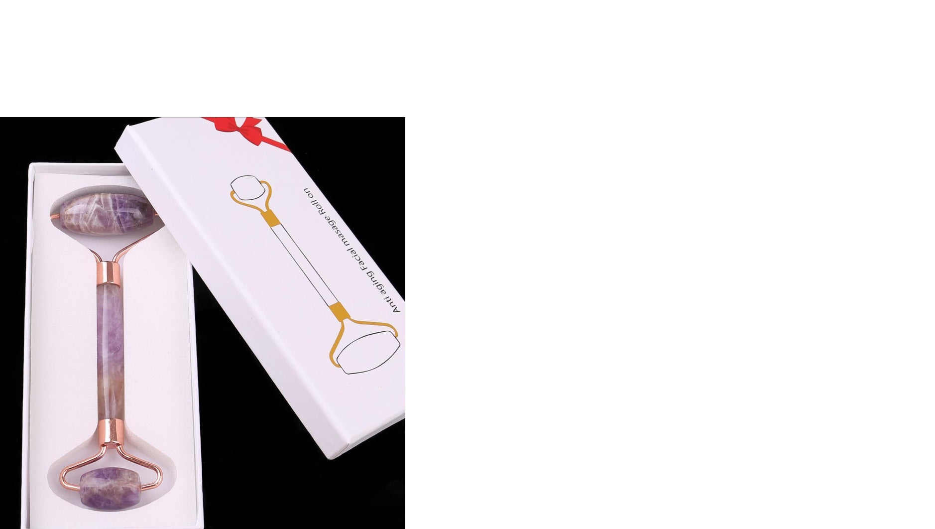 Ametist Taşı Masaj Aleti Roller (Kutulu)