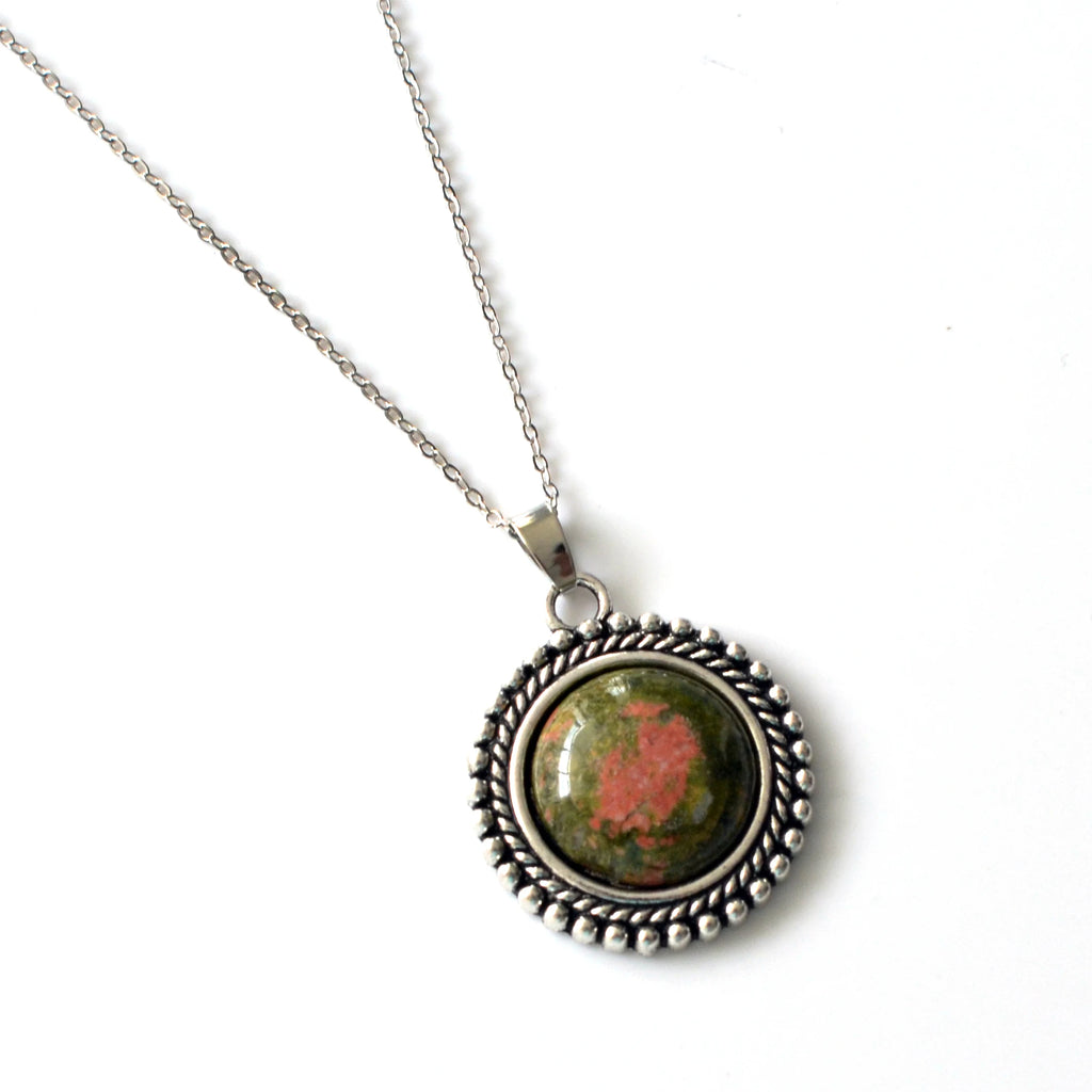 Classical Natural Gemstone Women's Necklace Pendant