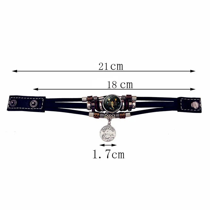 Luminous 12 Constellation Vintage Bracelet