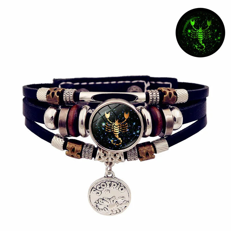 Luminous 12 Constellation Vintage Bracelet