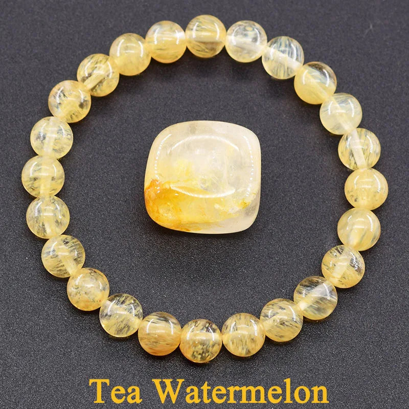 Natural Tiger Eye Health Protection Soul Healing Couple Crystal Bead Bracelet