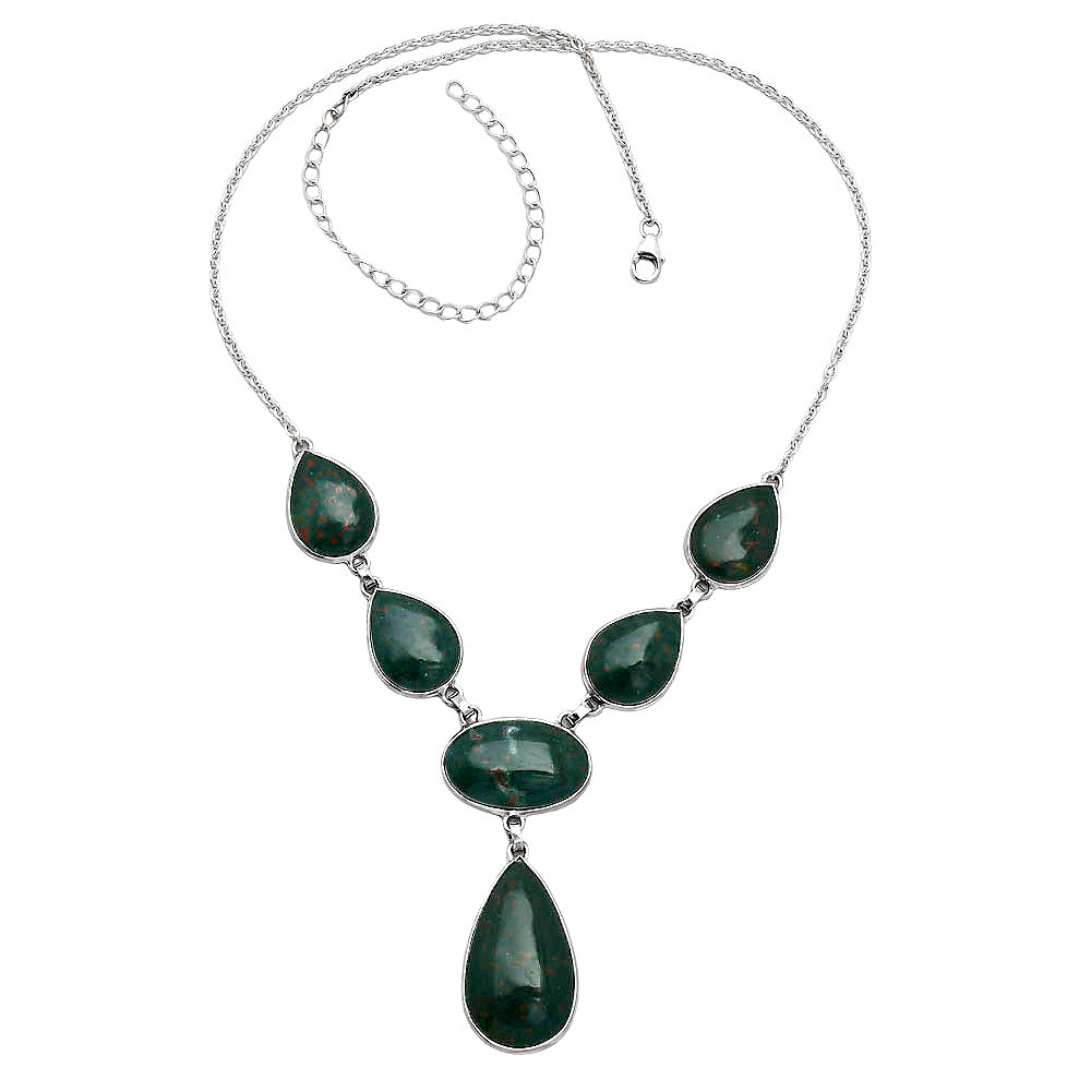 Natural Blood Stone - India Necklace N-1013 SDN2017-3