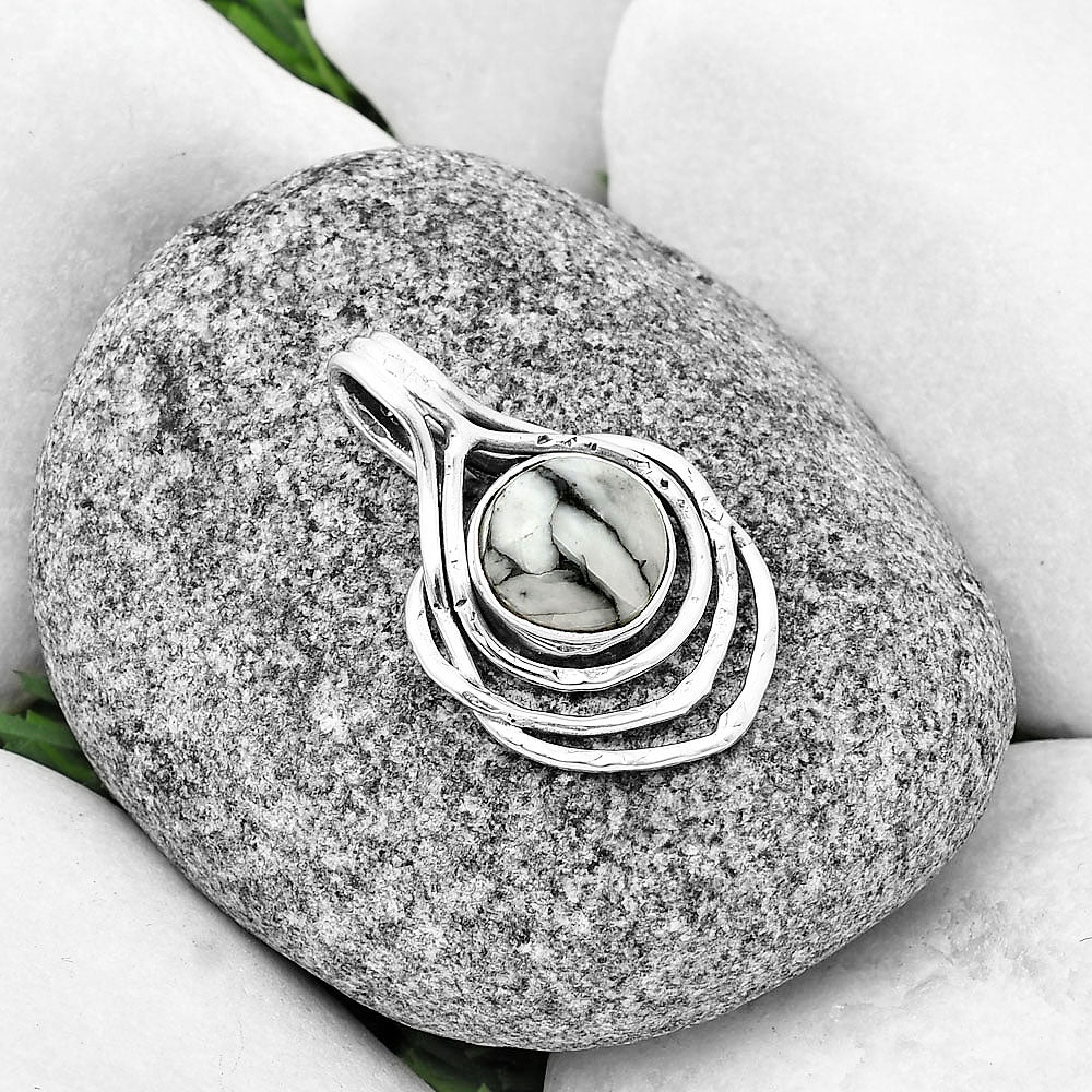 Natural Pinolith Stone Pendant P-1635 SDP136666-1