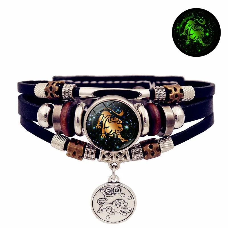 Luminous 12 Constellation Vintage Bracelet