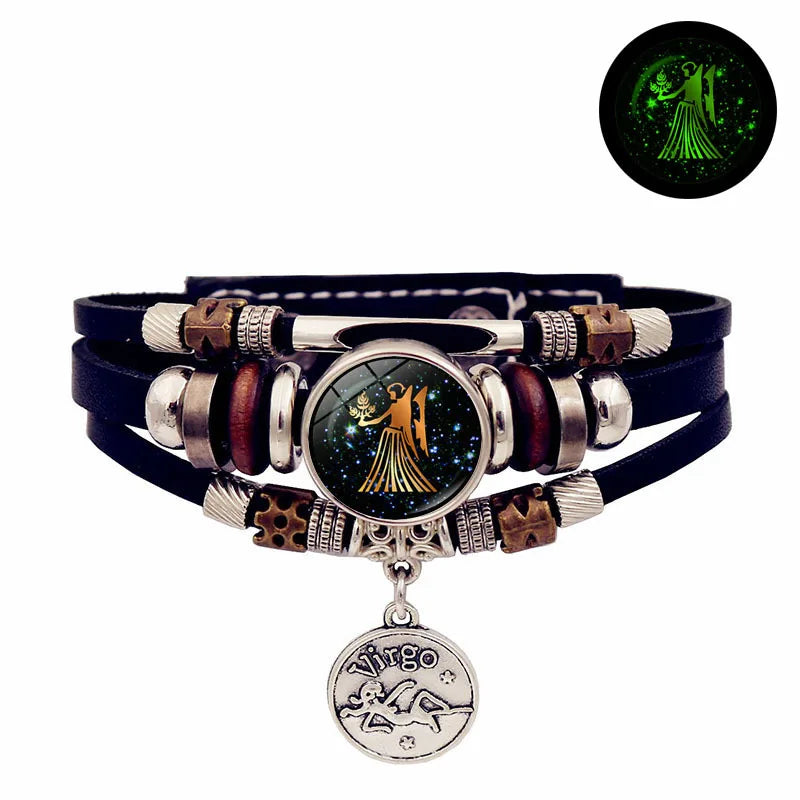 Luminous 12 Constellation Vintage Bracelet