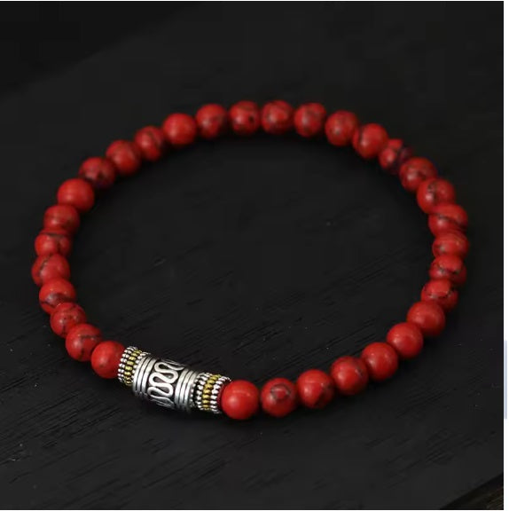 Unisex Sanskrit Yoga Meditasyon boncuklu bilezik