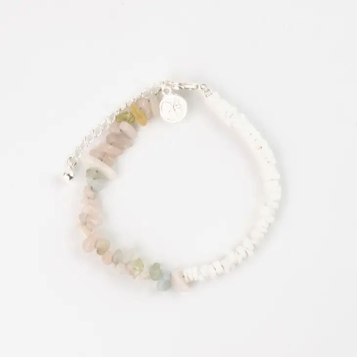 Santai Natural Stone Bracelet - Pink - Morganite-3