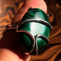 Malachite Ring, handmade silver ring, unique silver ring, Sterling Silver Ring with Green Malachite, gift for her, one of a kind - Size 9-0