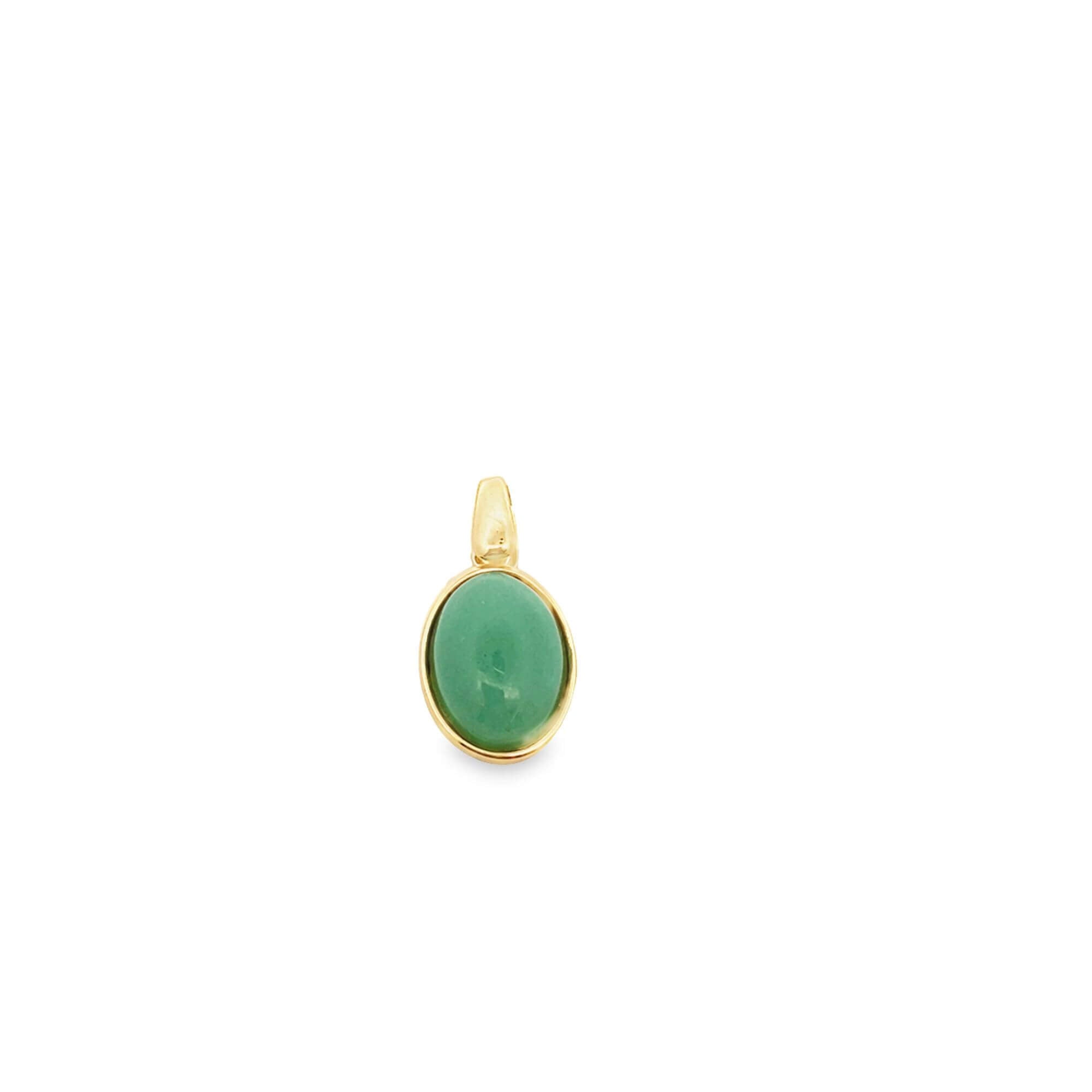 Natural Stone Oval Pendant-0